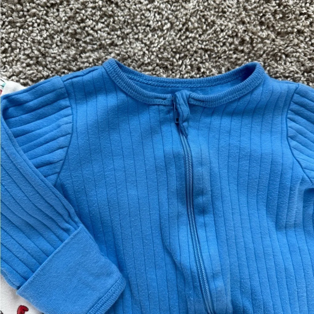 Little Me Baby Boy Footed Sleeper Bundle Pajamas Footies Set Size 0-3 Months